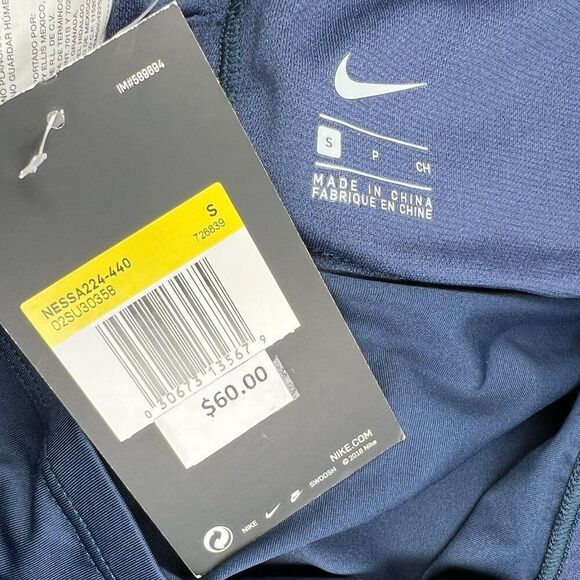 Nike Tanktini Women's Size Small Blue Athletic Beach Stretch Swim Swimsuit Top! - Picture 12 of 12